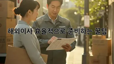 해외이사, 효율적으로 준비하는 꿀팁!